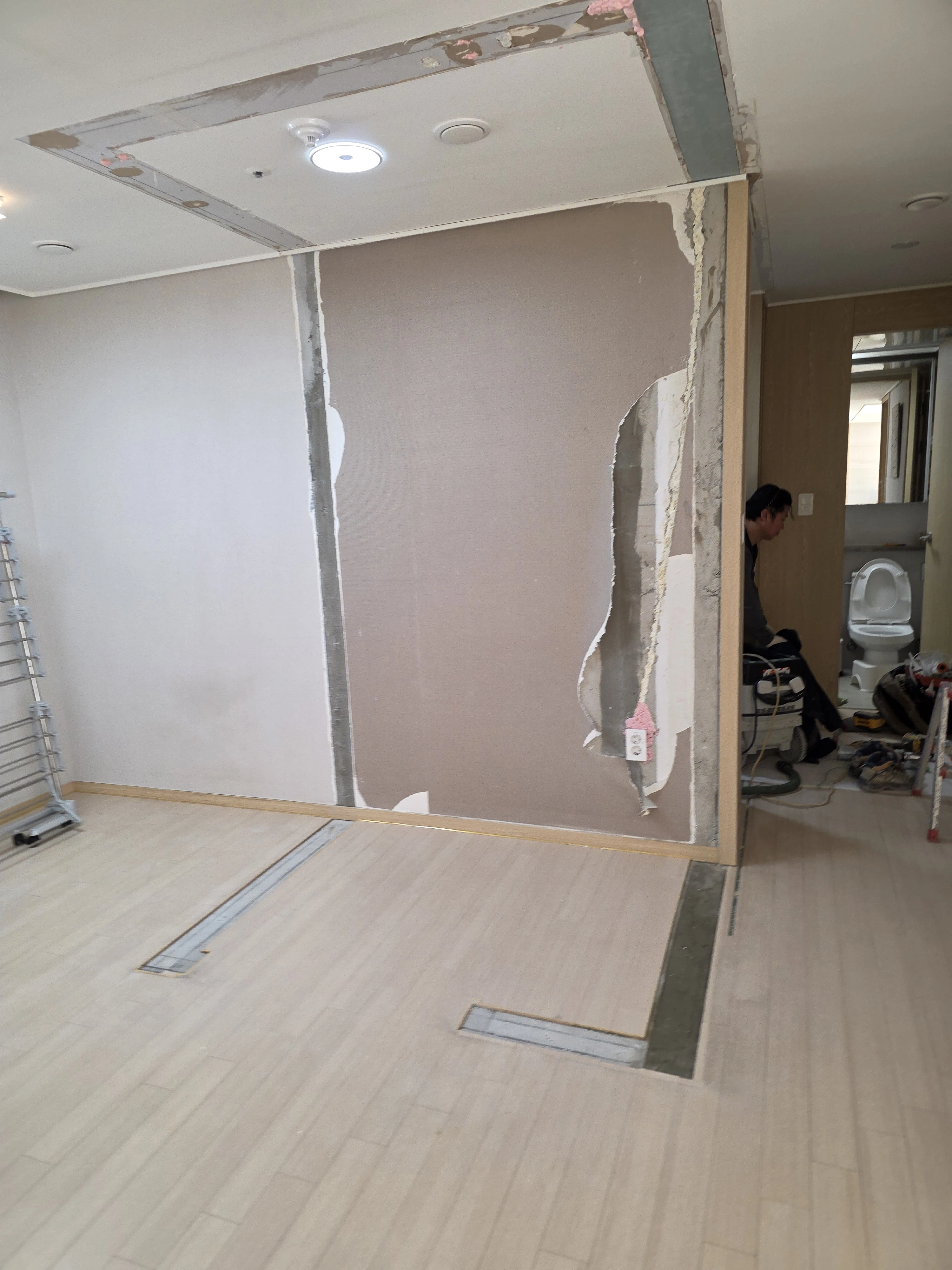 가벽철거 시공 과정 수도권 아파트